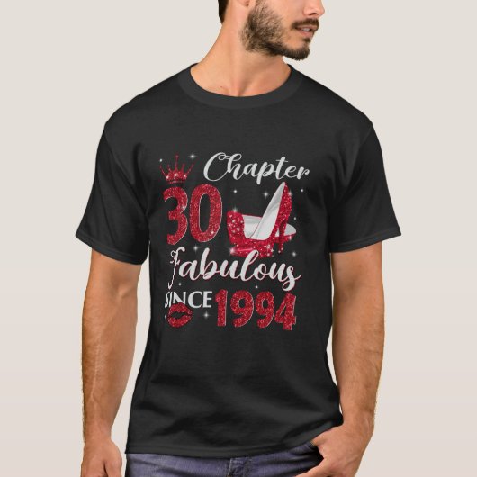 T-shirt Chapitre 30 Fabuleux depuis 1994 30E Anniversaire  (Devant)