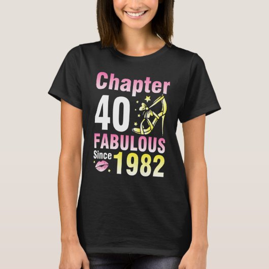 T-shirt Chapitre 40 Ans Fabuleux depuis 1982 Happy My (Devant)
