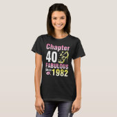 T-shirt Chapitre 40 Ans Fabuleux depuis 1982 Happy My (Devant entier)
