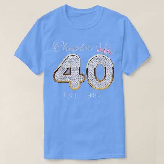 T-shirt Chapitre 40 EST 1982 41E Anniversaire Cadeau (Design devant)