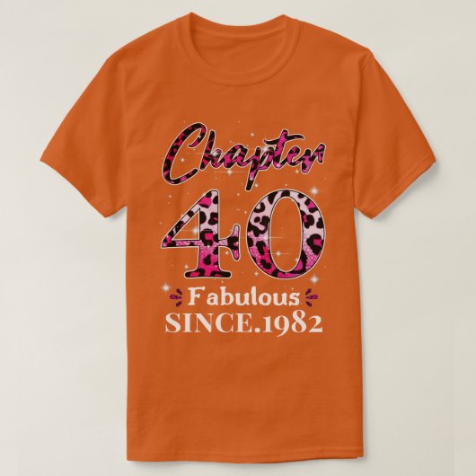 T-shirt Chapitre 40 Fabuleux depuis 1982 (Design devant)