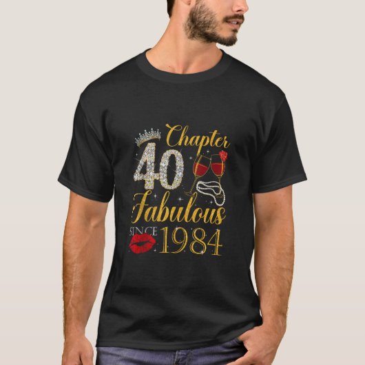T-shirt Chapitre 40 Fabuleux depuis 1983 40e Anniversaire  (Devant)