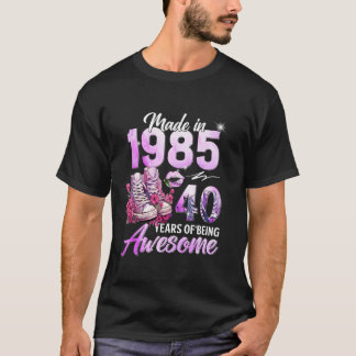 T-shirt Chapitre 40 Fabuleux EST 1985 40e anniversaire flo