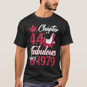 T-shirt Chapitre 44 Fabuleux depuis 1979 44e Anniversaire  (Devant)