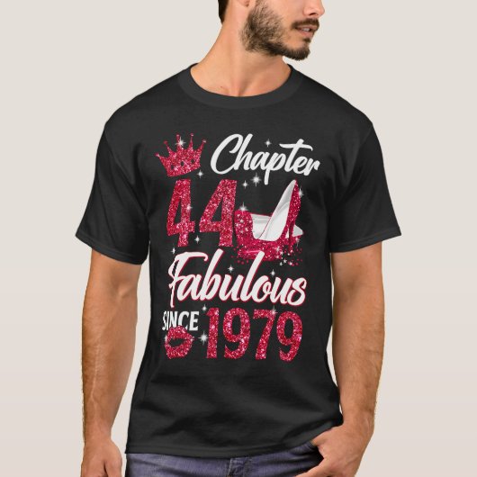 T-shirt Chapitre 44 Fabuleux depuis 1979 44e Anniversaire (Devant)