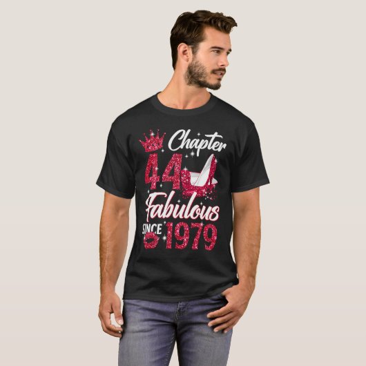 T-shirt Chapitre 44 Fabuleux depuis 1979 44e Anniversaire  (Devant entier)
