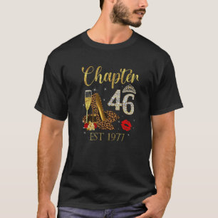 T-shirt Chapitre 46 Années EST 1977 46e Anniversaire Vin L