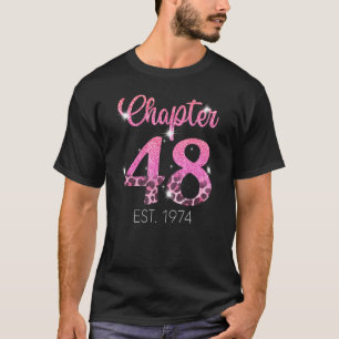 T-shirt Chapitre 48 Ans Est 1974 48e Anniversaire 1