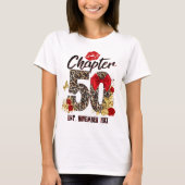 T-shirt Chapitre 50 Leopard rouge et or 50e anniversaire (Devant)