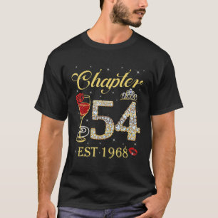 T-shirt Chapitre 54 Est 1968 54e anniversaire pour les fem