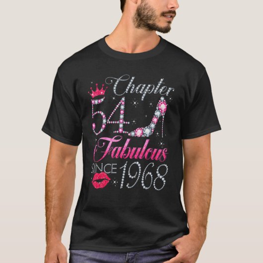 T-shirt Chapitre 54 Fabuleux depuis 1968 54e anniversaire  (Devant)