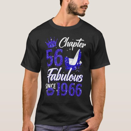 T-shirt Chapitre 56 Fabuleux depuis 1966 56e Anniversaire (Devant)