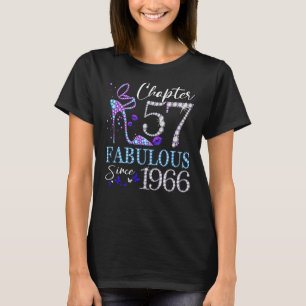 T-shirt Chapitre 57 Fabuleux depuis 1966 57e Anniversaire