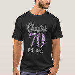 T-shirt Chapitre 70 Est 1952 70e anniversaire pour les fem<br><div class="desc">Chapitre 70 Est 1952 70e anniversaire pour les femmes</div>