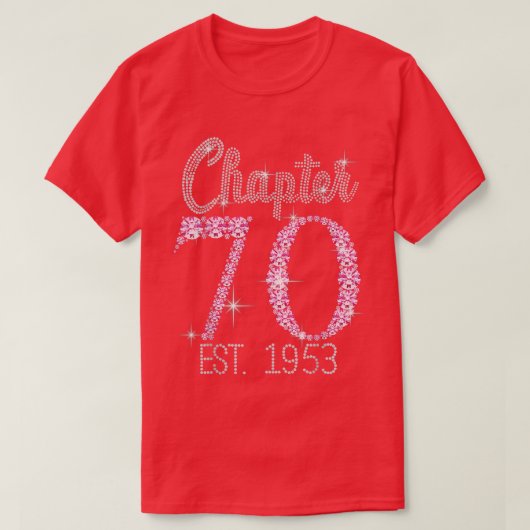 T-shirt Chapitre 70 EST 1953 70E Anniversaire Cadeau De Te (Design devant)