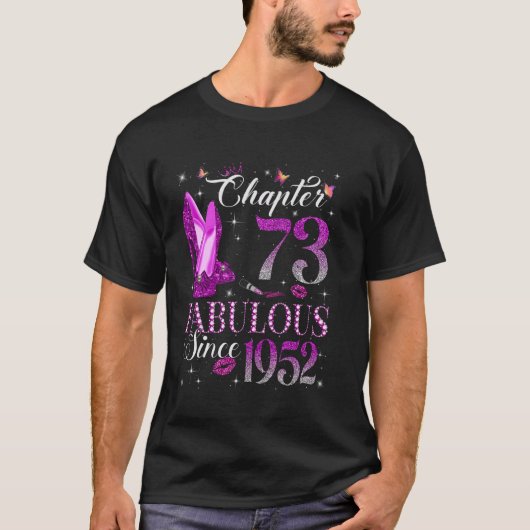 T-shirt Chapitre 73 Fabuleux depuis 1952 73e anniversaire  (Devant)