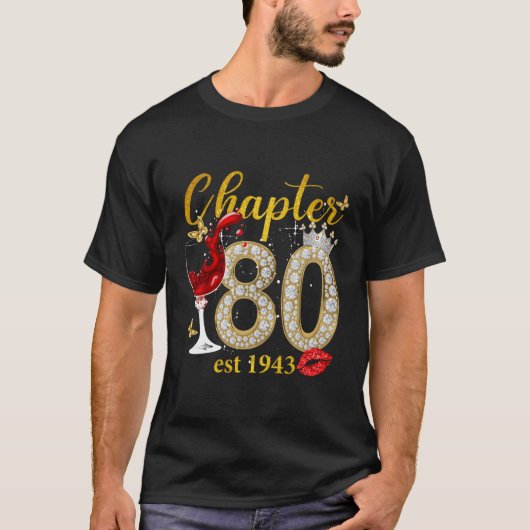 T-shirt Chapitre 80 Fabuleux depuis 1943 80E Pour (Devant)