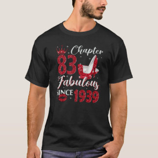 T-shirt Chapitre 83 Fabuleux depuis 1939 83e anniversaire