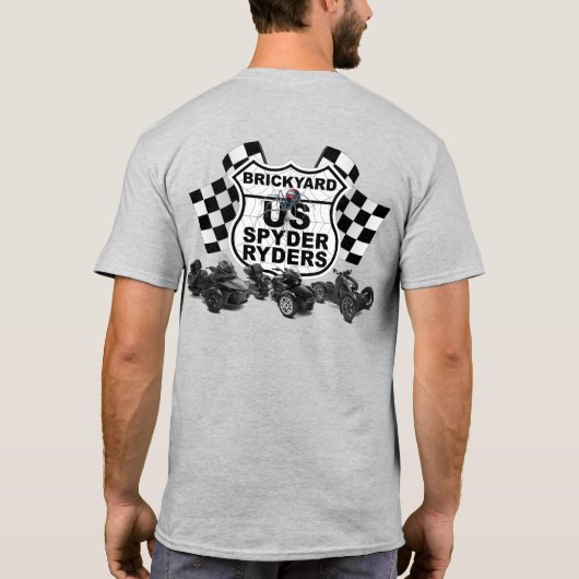 T-shirt Chapitre Brickyard - Logo Drapeaux d'arrivée (Dos)