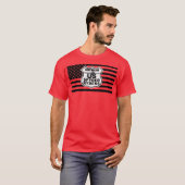 T-shirt Chapitre de Central AR - Drapeau noir et logos (Devant entier)