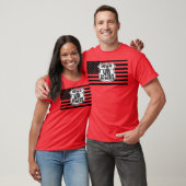T-shirt Chapitre de Central AR - Drapeau noir et logos (Unisexe)