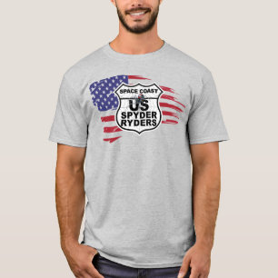 T-shirt Chapitre de la côte spatiale - Drapeau tatoué