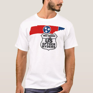 T-shirt Chapitre de l'Ouest du Tennessee - Logo de contour