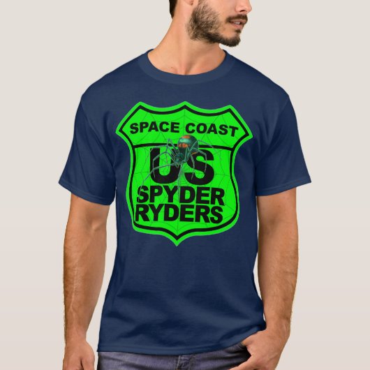 T-shirt Chapitre de Space Coast - Logo Vert Sécurité (Devant)