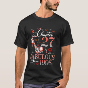 T-shirt Chapitre des Femmes 27 Fabuleux Ét 1998 27e Annive