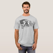 T-shirt Chapitre d'Ocala - Drapeau bw (Devant entier)