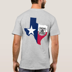 T-shirt Chapitre du centre du Texas - État Texas RWB 2S