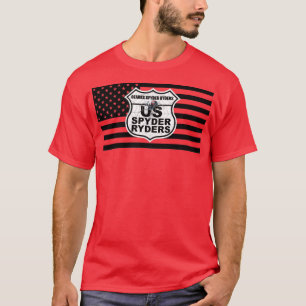 T-shirt Chapitre Ozarks Spyder Ryders - Drapeau noir et lo