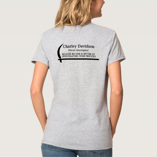 T-shirt Chapitre un de Charely Davidson (Dos)