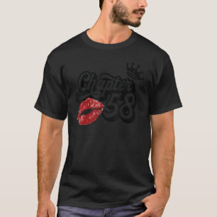 T-shirt Chapitre vintage 58 Lèvres Classy Joyeux Anniversa