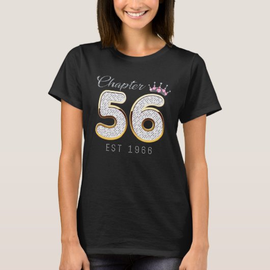 T-shirt Chapter 56 Est 1966 56th Birthday Tee  For Womens (Devant)