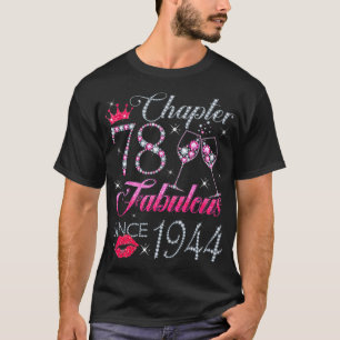 T-shirt Chapter 78 Fabulous Since 1944 78Th Birthday Gift