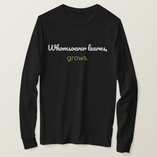 T-shirt Chaque apprenant grandit (Design devant)