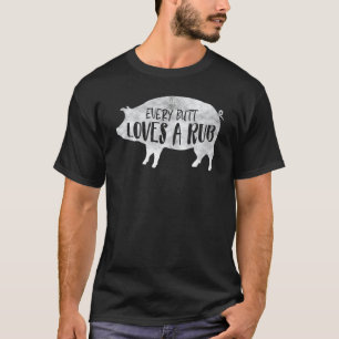 T-shirt Chaque Bouton Aime Un Cochon De Fouet Vintage Rétr