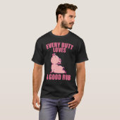 T-shirt Chaque Butt Aime Un Grillage De Rub (Devant entier)