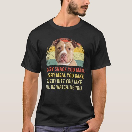 T-shirt Chaque Collation Que Vous Faites Pitbull Maman Chi (Devant)