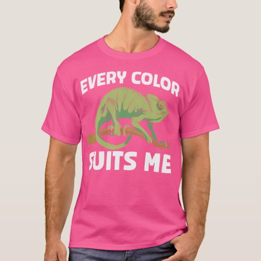 T-shirt Chaque Couleur me convient Chameleon (Devant)