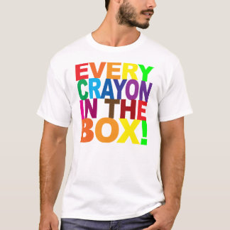 T-shirt Chaque crayon dans la boîte