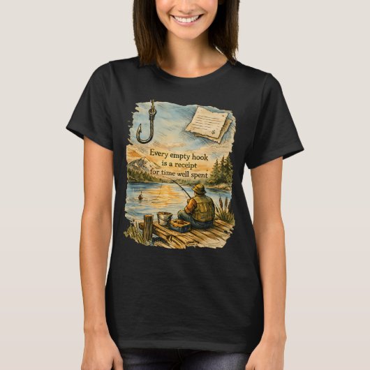 T-shirt Chaque crochet vide temps bien passé (Devant)