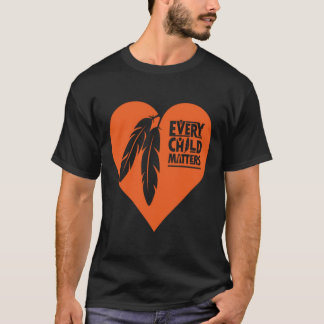 T-shirt Chaque enfant compte amoureux du canada, jour oran
