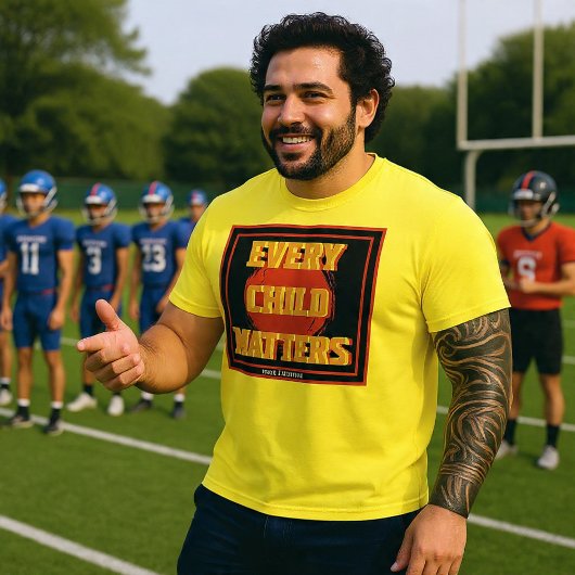 T-shirt Chaque enfant compte cercle rouge