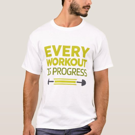 T-shirt Chaque entraînement est en cours (Devant)