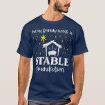 T-shirt Chaque Famille Fondation Stable Christian Jesus Ch<br><div class="desc">Chaque Fondation Famille Stable Christian Jesus Noël Pjs.</div>