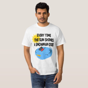 T-shirt Chaque fois que le Sun brille des matrices d'un