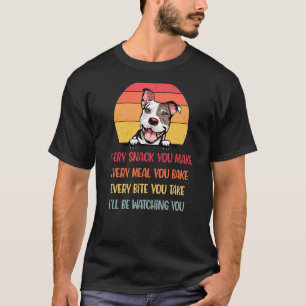 T-shirt Chaque friandise que vous faites Pit Bull Dog Mam