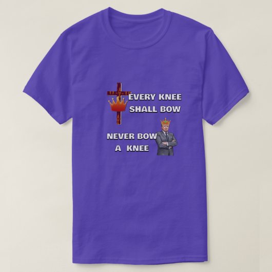 T-Shirt CHAQUE GENOU SE PLIERA (Design devant)